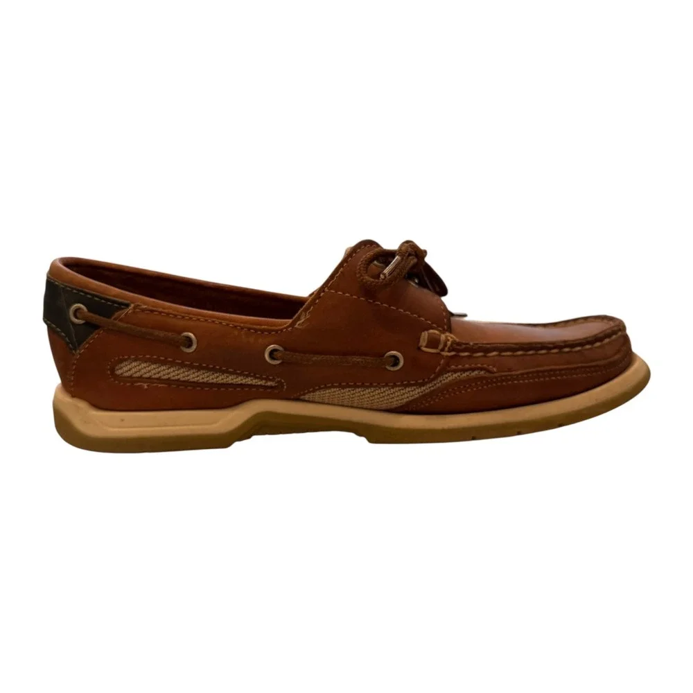 Vintage Sebago Clovehitch II Leather Boat Shoes Mens‎ 9 N Narrow Brown USA Made